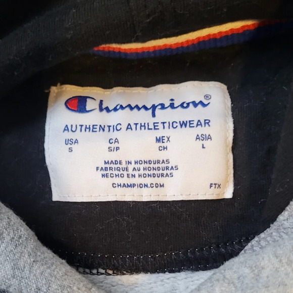 champion shop hooded pullover sweatshirt, unisex, size youth XLG/ adult sm, gray - Picture 7 of 8